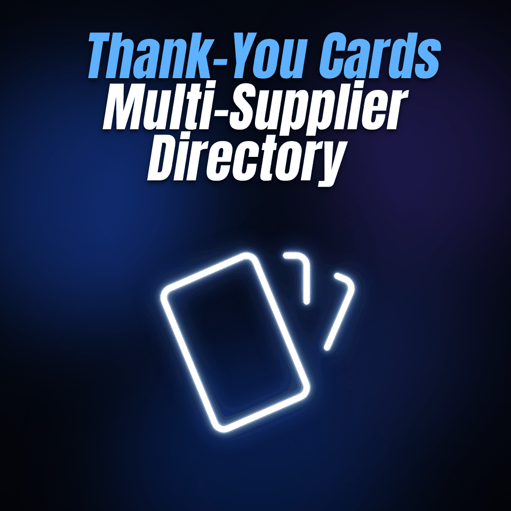 Thank-You Cards Multi-Supplier Directory