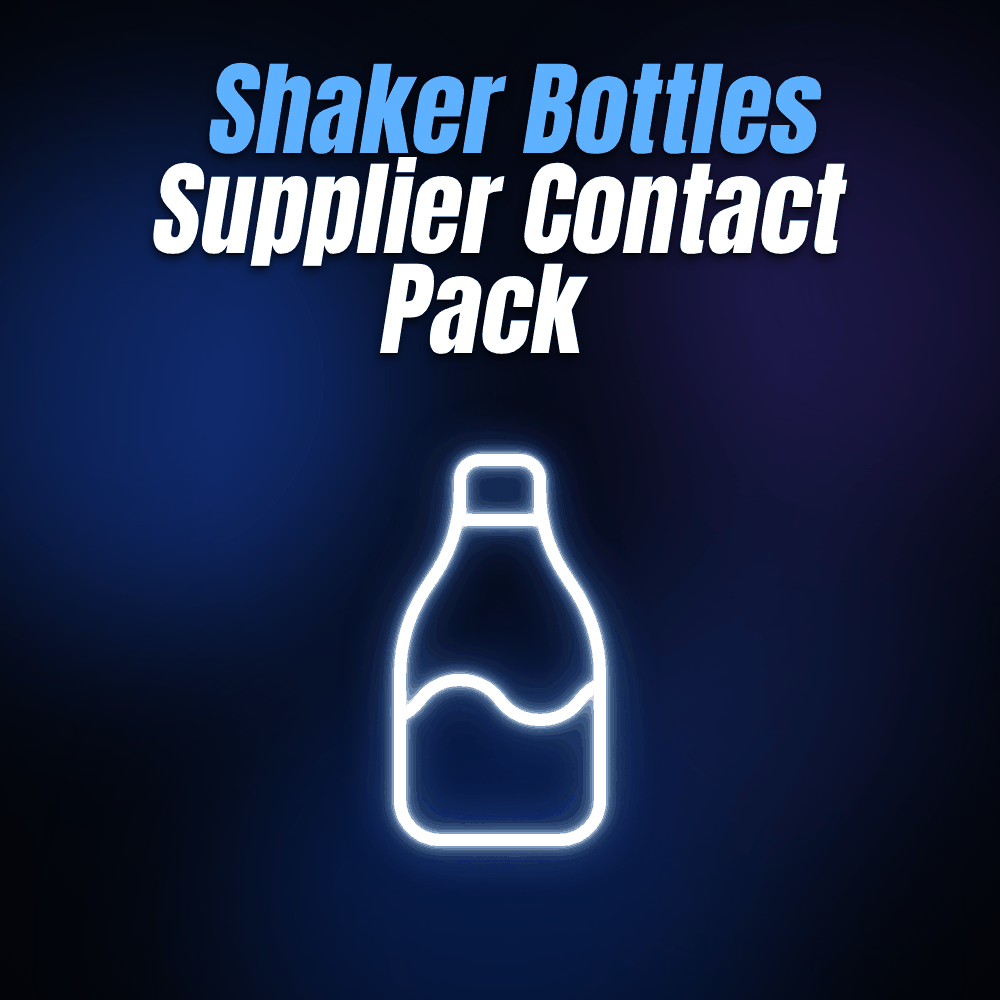 Shaker Bottles Supplier Contact Pack