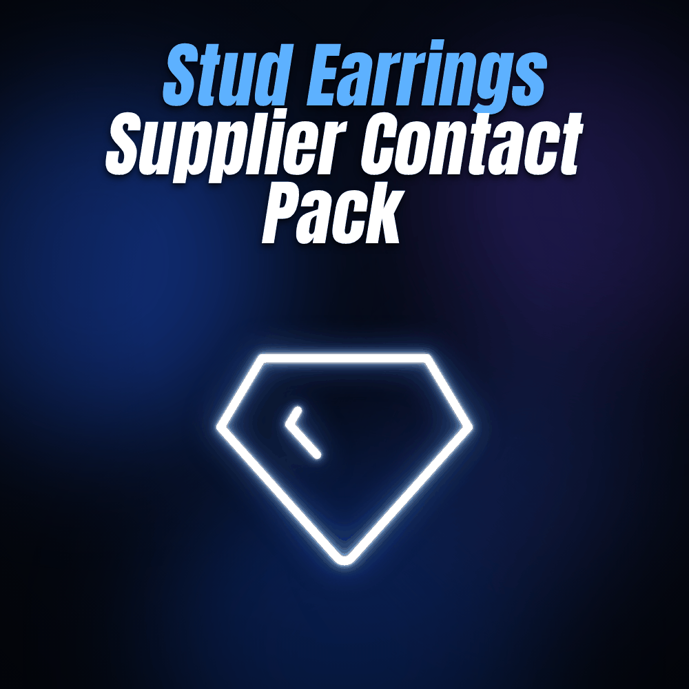 Stud Earrings Supplier Contact Pack