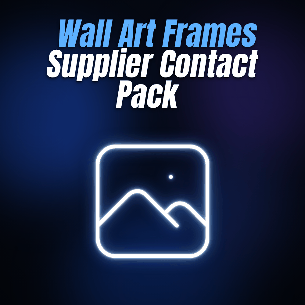 Wall Art Frames Supplier Contact Pack