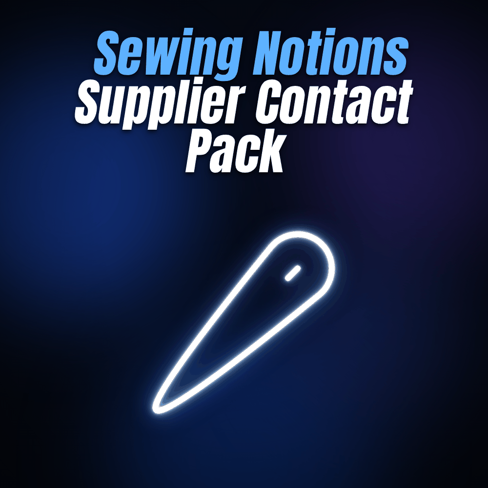 Sewing Notions Supplier Contact Pack