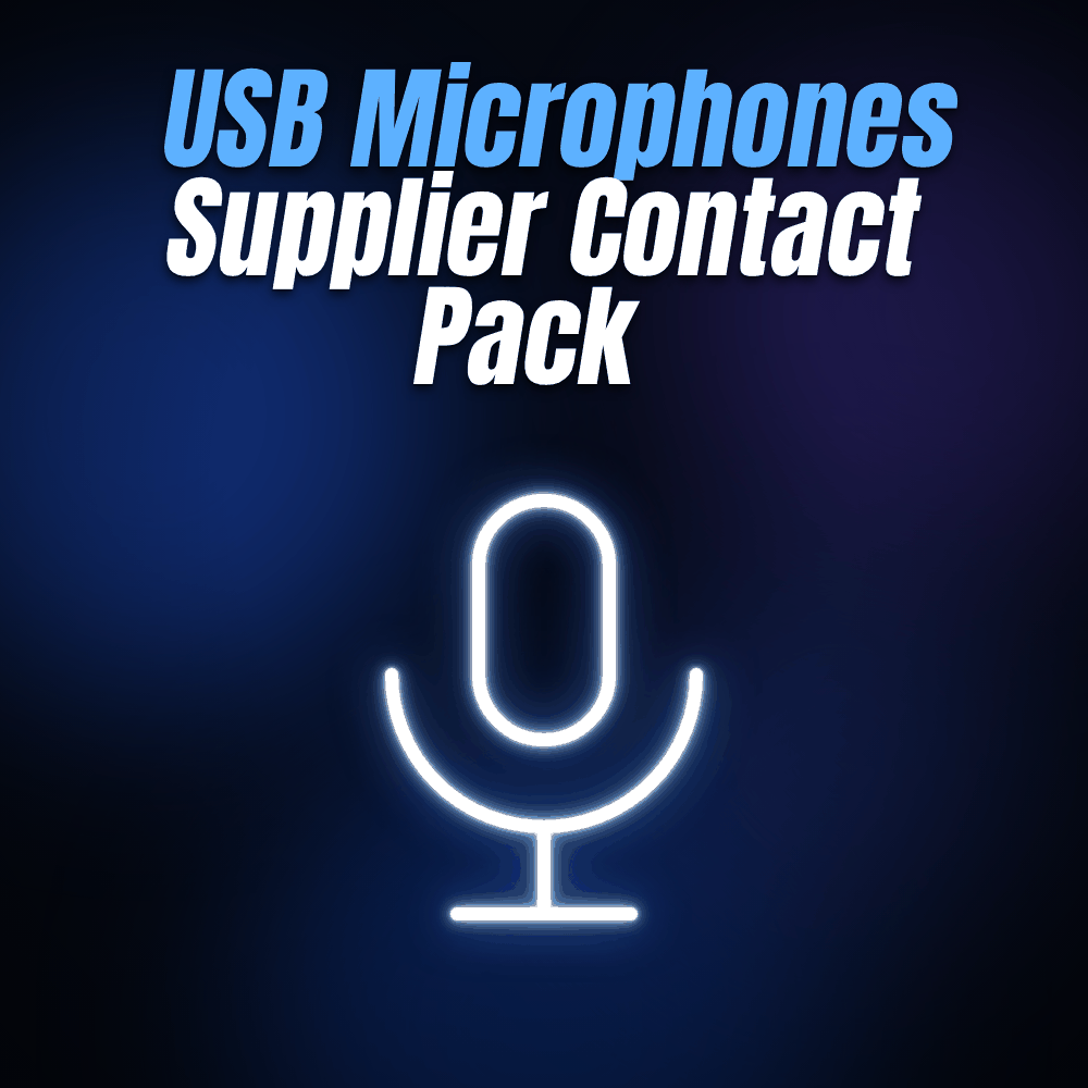 USB Microphones Supplier Contact Pack